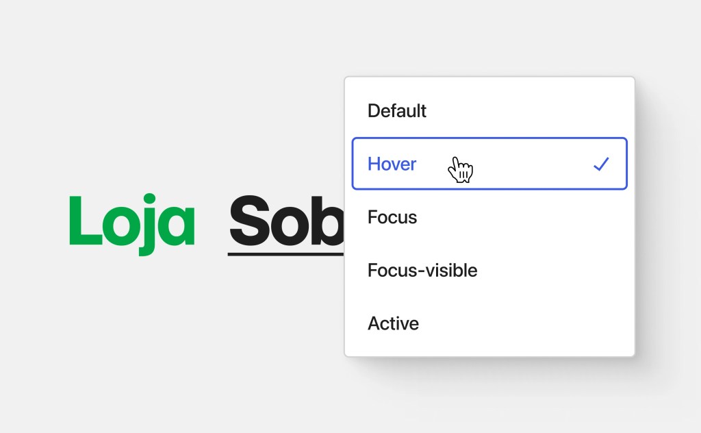 Interactive style settings for a WordPress Button block