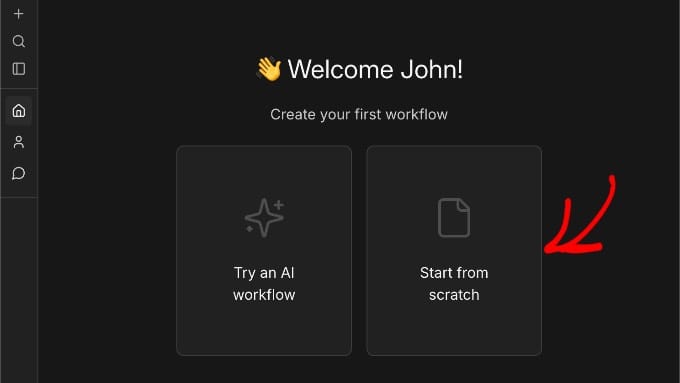 n8n: създаване на нов workflow от нулата