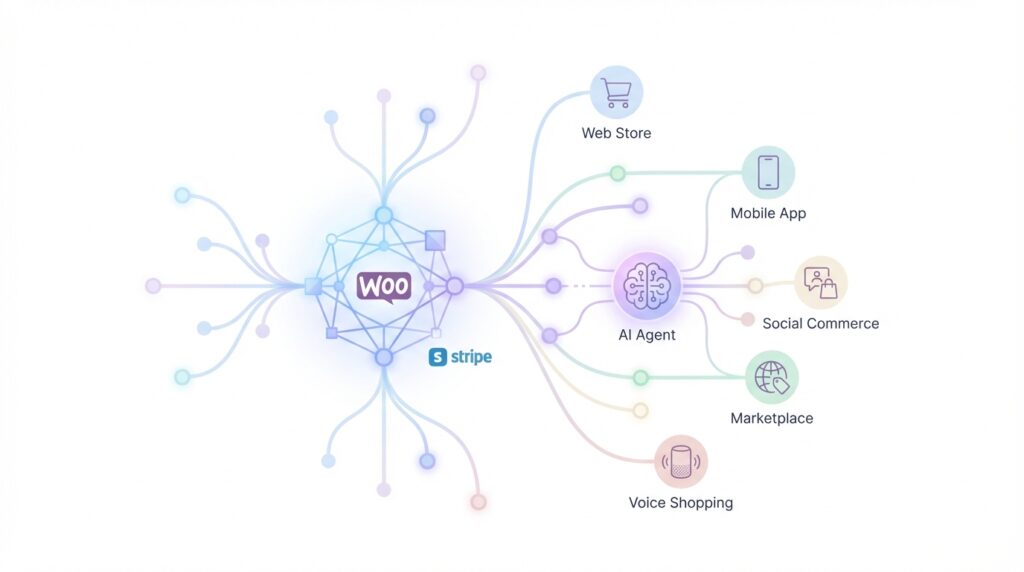 Stripe Agentic Commerce Suite arrive côté WooCommerce : un seul branchement pour vendre via des agents IA